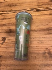 Starbucks Seattle City Stainless Steel Tumbler with Teal Flip-Top Lid — listing 3