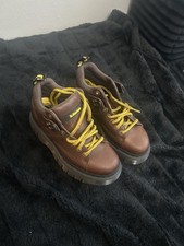 Dr. Martens Vintage Tan Leather 3-Eyelet Hiker Shoes with D-Ring Hooks — listing 5