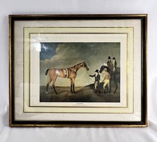 equestrian prints framed Pair of Framed Equestrian Prints in Double Matted Wood Frame — listing 5