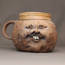 Handmade Studio Pottery Face Mug with Sculpted Features — listing 3