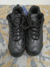 Cintas Black Leather Steel-Toe Hiker-Style Work Boots with Original Box and Tags