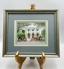 Bonnie Holden "A Time With Father" Framed Victorian House Print, Signed 1987
