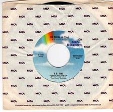 B.B. King "The Thrill Is Gone" / "So Excited" 7" 45 RPM Single, MCA Records D-1449 — listing 4