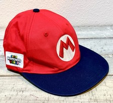 Super Mario Youth Snapback Baseball Cap with Icon-Print Flat Brim