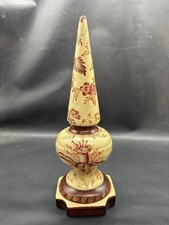 Glazed Ceramic Decorative Finial with Scrolled Acanthus Motif Yes - impressed/stamped mark — listing 2