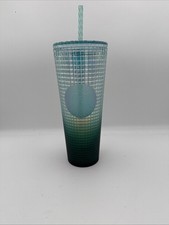 Starbucks Jadeite Green Milk Glass Cold Cup Tumbler with Embossed Siren Logo — listing 2