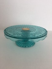 Teal Embossed Floral Pedestal Coffee Mug — listing 4