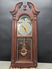 Howard Miller Oak Octagon Schoolhouse-Style Chiming Wall Clock with Pendulum — listing 5