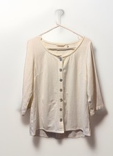 Soft Surroundings Black Button-Front Blouse, Size M — listing 6