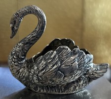Continental 800 Silver Figural Swan Open Salt Cellar — listing 4