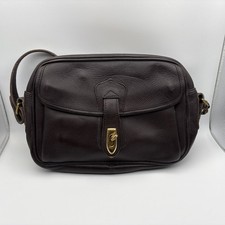 Brown Distressed Leather Crossbody Shoulder Bag — listing 4
