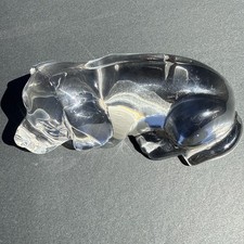 Clear Crystal Glass Puppy Dog Figurine / Paperweight — listing 5