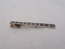 Vintage Siam Sterling Silver Niello Tie Clip with Nielloware Mekkala Goddess Motif — listing 3