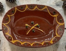 Lester Breininger Redware Pottery Plate - South Heidelberg Township 75th Anniversary 1914-1989 — listing 4