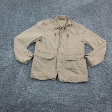 Gap Olive Green Cotton Utility Jacket, Full-Zip Field Jacket — listing 2
