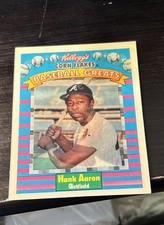 1991 Kellogg's Corn Flakes Baseball Greats Hank Aaron 3-D Card — listing 2