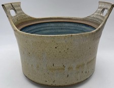 Handmade Studio Pottery Drip Glazed Stoneware Planter/Vessel — listing 2