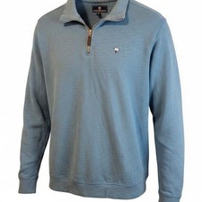 Southern Shirt Company Men's Textured Fleece Quarter-Zip Pullover, Olive/Taupe, Size 2X — listing 4