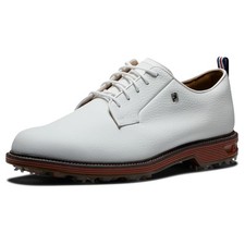 FootJoy Men's Classic Saddle Golf Shoes, White & Black Leather