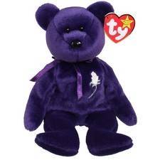 Ty Princess Diana Memorial Purple Beanie Baby Bear — listing 5