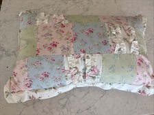 Shabby Chic Cottage Floral Cathedral Window Patchwork Quilt Set with Shams — listing 2
