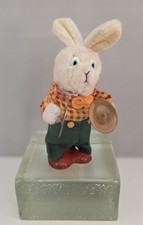 Vintage Battery-Operated Cymbal-Playing Bunny Rabbit Toy