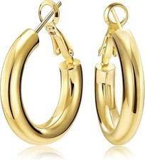 Gold-Tone Open Hoop Earring or Small Ring/Jump Ring — listing 5
