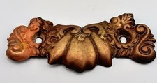 Antique Victorian Ornate Beaded Rectangular Drawer Pull Escutcheon Plate — listing 6