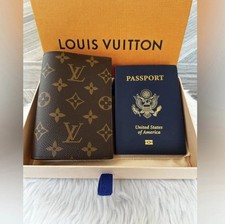 Louis Vuitton Monogram Canvas Hard-Sided Suitcase / Briefcase Trunk with Leather Trim and Brass Latches — listing 2