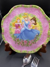 Zak Designs Disney Princess Melamine Dinner Plate (Belle, Ariel, Rapunzel) — listing 3