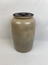 Antique Stoneware Canning Jar Crock with Threaded Neck — listing 3