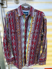 Wrangler Men's Chambray Western Pearl Snap Shirt, Blue, Long Sleeve