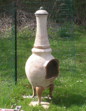 Cast Iron Chiminea Outdoor Fireplace with Mesh Fire Bowl and Chimney Lid — listing 6