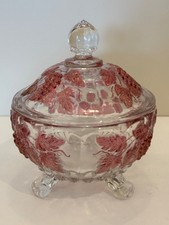 Westmoreland Paneled Grape Milk Glass Set - Pitcher, Gravy Boat with Underplate, and Footed Compote