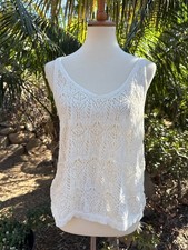 A New Day Women's White Crochet Lace Halter Neck Sleeveless Dress, Size XXL