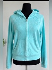 Victoria's Secret Black Velour Ribbed Zip-Up Bomber Jacket, Size M — listing 6