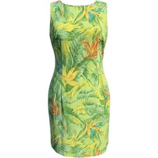 AGB Dress Sleeveless Sheath Dress with Orange & Tan Polka Dot Print, Size 12 — listing 5