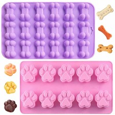 Silicone Candy/Baking Molds - Pet Paw Print & Dog Bone Shapes (Lot of 3+) — listing 2