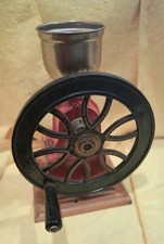 Elma Cast Iron Double Wheel Hand-Crank Coffee Grinder with Wood Base & Drawer — listing 2