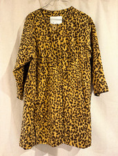 Carol Anderson Leopard Print Coat with Faux Fur Collar