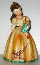 Vintage Hand-Painted Porcelain Figurine, Girl with Goose, likely Occupied Japan Era — listing 4