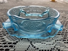 Antique EAPG Pressed Glass Individual Creamer with Hobstar and Fan Pattern — listing 6