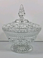 Anchor Hocking Wexford Pattern Footed Compote / Pedestal Candy Dish with Scalloped Rim — listing 5
