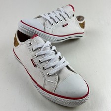 Levi's Low-Top Canvas Sneakers, Dusty Rose/Salmon, White Cap Toe — listing 4
