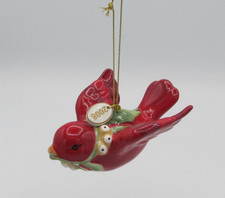 Fitz and Floyd Bellacara Lidded Box / Trinket Dish with Cardinal Finial — listing 2