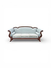 Victorian Rococo Revival Camelback Sofa/Settee with Carved Walnut Frame — listing 4