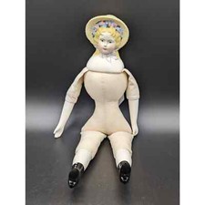Daisy Kingdom Porcelain Christmas 'Noel' Doll with Bonnet and Apron — listing 4