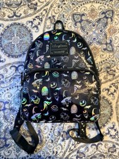Loungefly x Disney Parks The Nightmare Before Christmas Embroidered Character Backpack (Gray) — listing 5