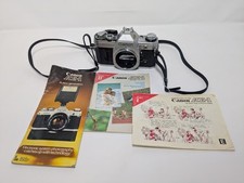 Canon AE-1 35mm SLR Film Camera Body (Chrome), Body Only with Rear Body Cap