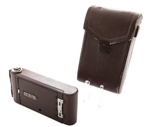 Kodak No. 3-A Folding Pocket Kodak Model C Camera with Leather Case